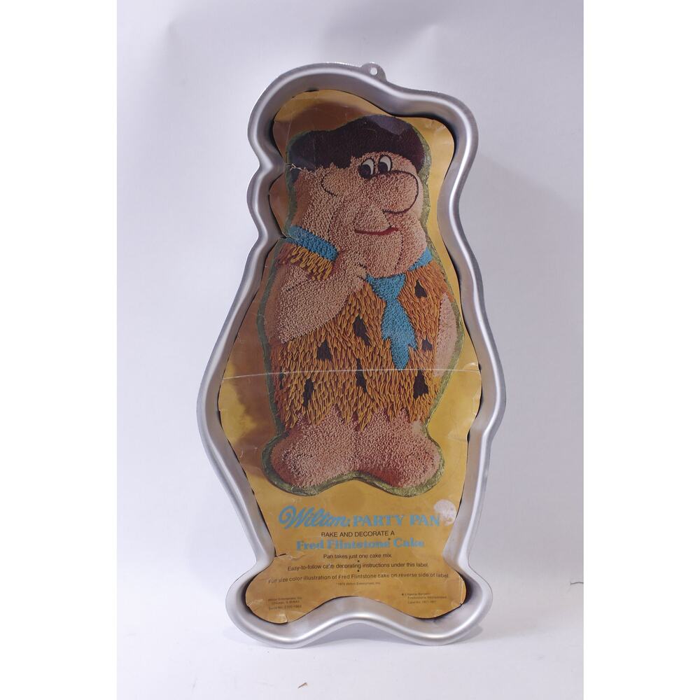 Fred Flinstone, Cake Pan, 1975, Wilton, Party Pan, Cartoon Character, with